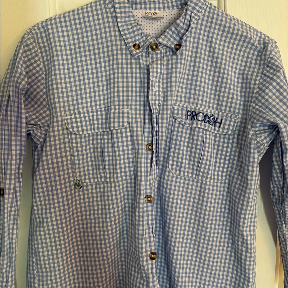 Prodoh Blue Checkered boys Shirt